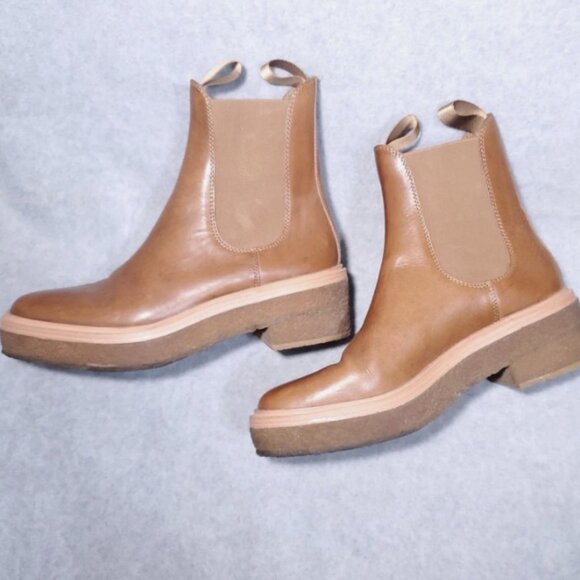 LOEFFLER RANDALL WOMENS CHELSEA RAQUEL BOOT 8 M SAFARI TAN - Picture 4 of 9